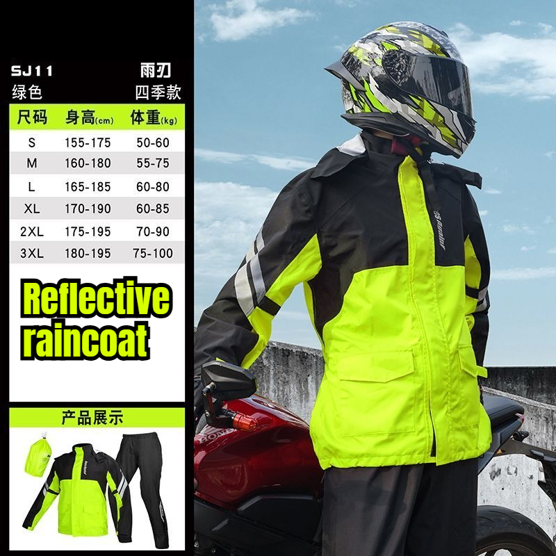 Motorcycle Gear For Men - Tuta antipioggia per moto Tipo diviso