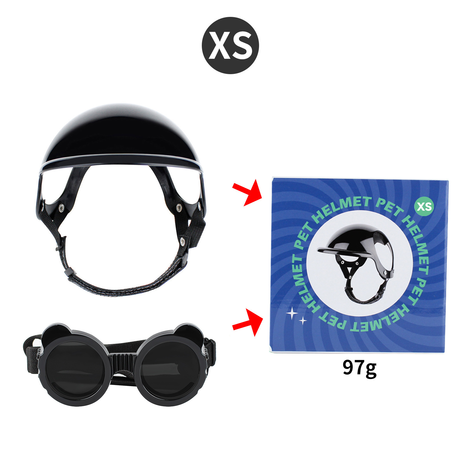 Motorcycle Gear For Dogs - Casco Moto per Gatti, Cappello Impermeabile