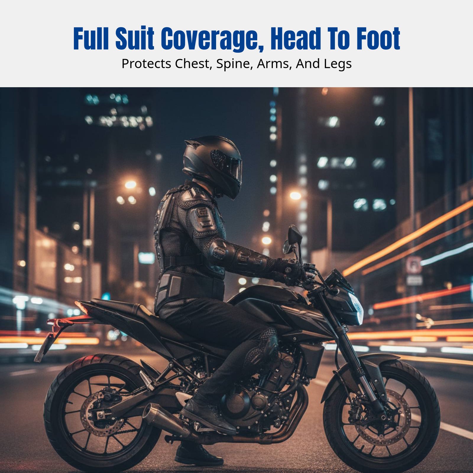 Motorcycle Gear Full Set - Set Protettivo per Attività all'Aperto, Sci,