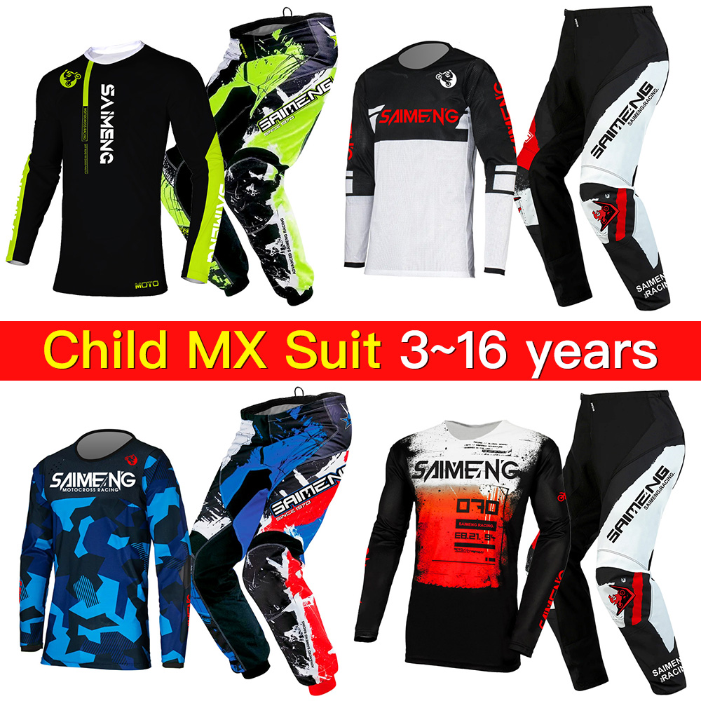 Motorcycle Gear Outfit - Tuta da Enduro per Bambini, Abbigliamento
