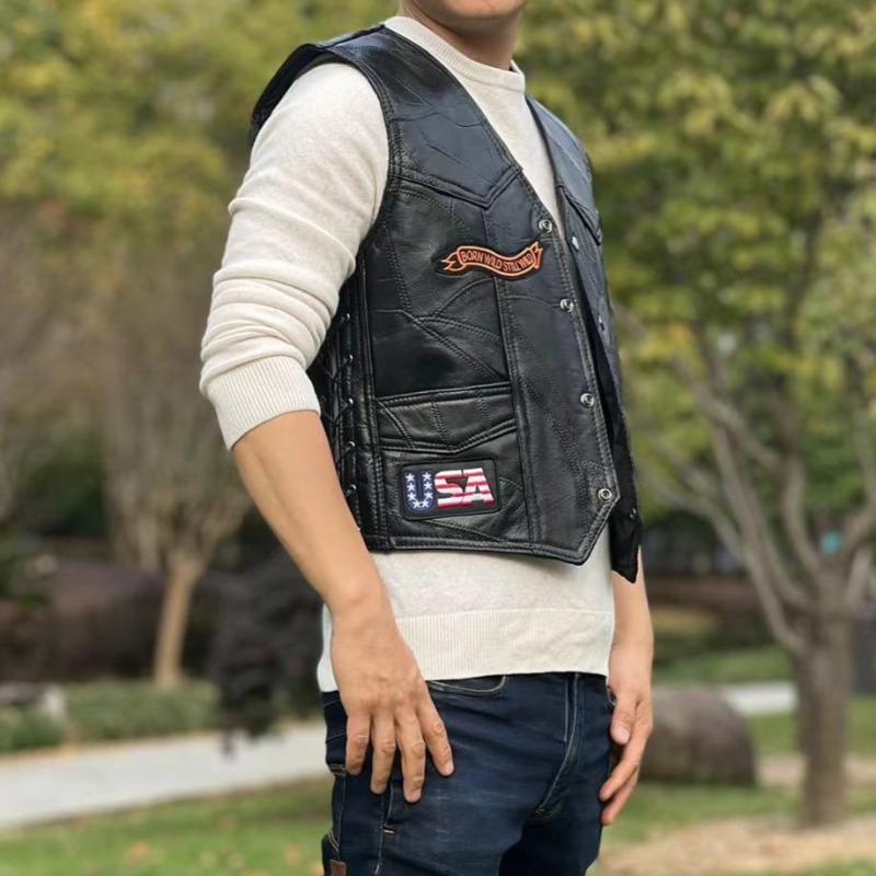 NUOVO Gilet da Moto per Uomo,  - Riding Jacket Leather recensione e prezzo