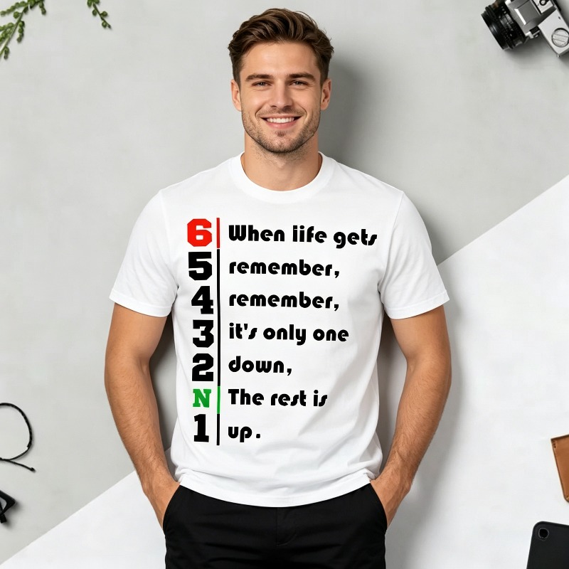 1N23456 T-shirt Grafica con Ci - Motorcycle Gear Quotes recensione e prezzo