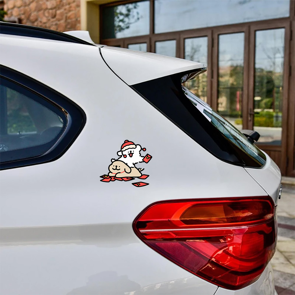 Adesivo per auto con cucciolo  - Motorcycle Gear For Dogs recensione e prezzo