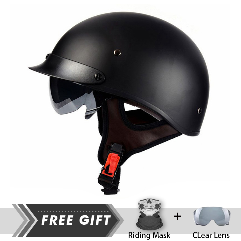 Uomo donna mezza faccia casco  - Motorcycle Gear In Store recensione e prezzo