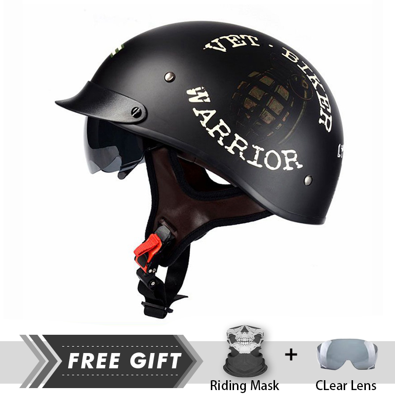 Uomo donna mezza faccia casco  - Motorcycle Gear In Store recensione e prezzo